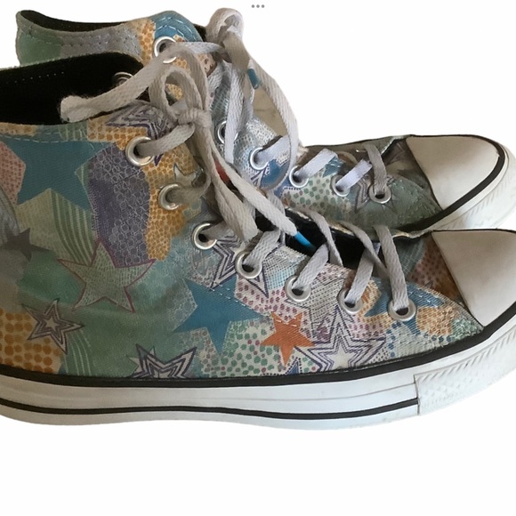 Converse Chuck Taylor all star mosaic design high top sneakers lace up size 7.5 - Picture 2 of 9